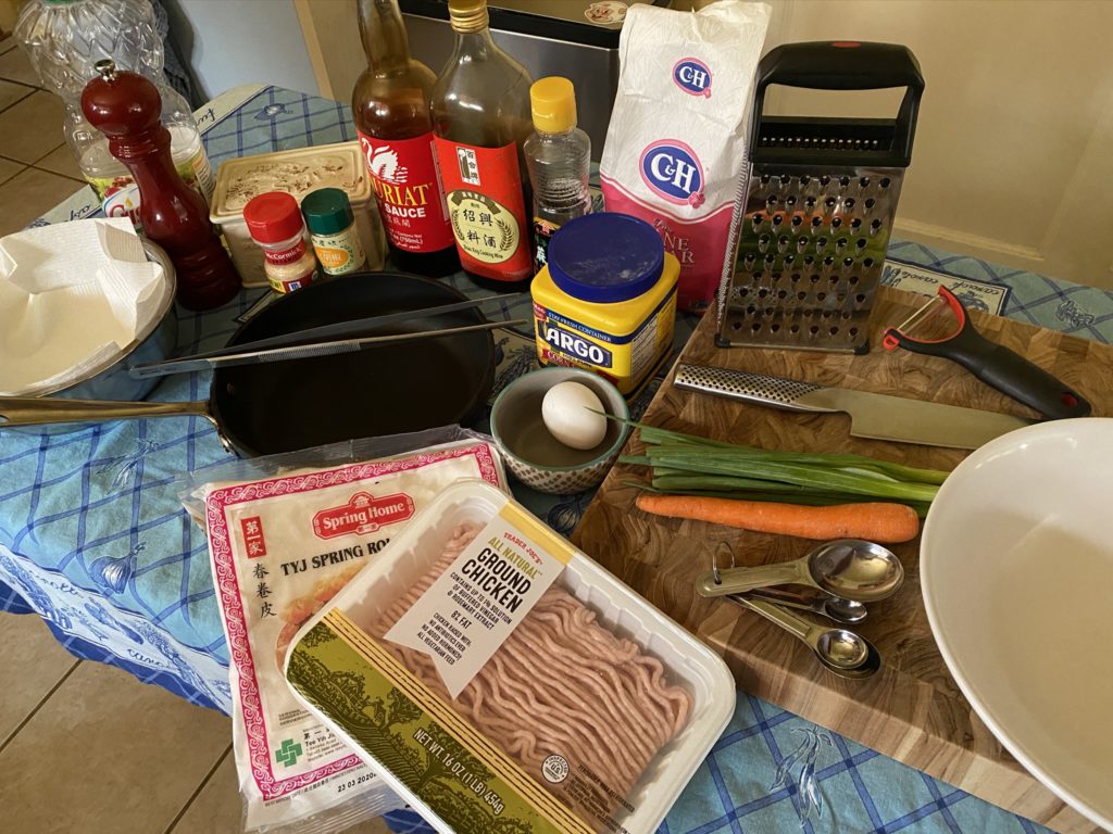 Lumpia ingredients